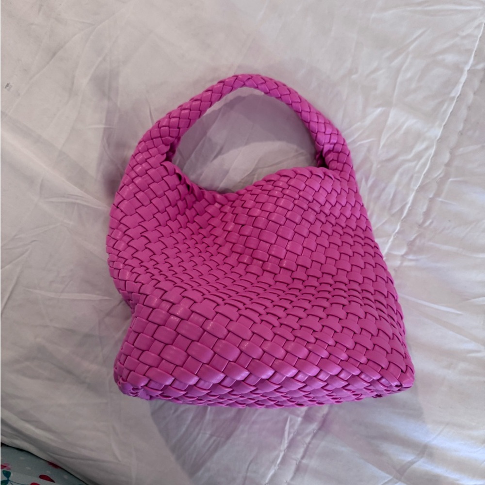 Pink Woven Handbag - Picture 4 of 4